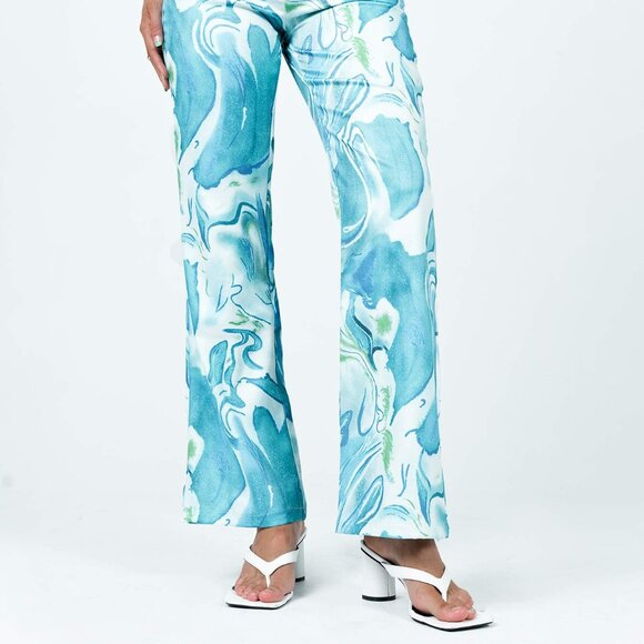 Princess Polly Blue Helda Pants - Picture 1 of 4